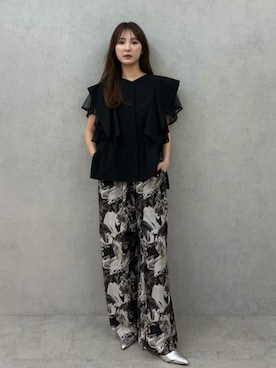 「ELENDEEK（エレンディーク）のアイテム」を使った、MALINAさん（レディース・158cm）の春コーディネート