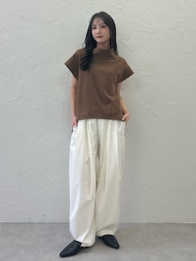 「ELENDEEK（エレンディーク）のアイテム」を使った、MALINAさん（レディース・158cm）の春コーディネート