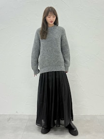 BRUSHED YARN KNIT DOCKING OP｜ワンピース | ELENDEEK （エレン