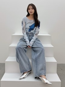 PANEL TUK DENIM WIDE PT｜エレンディーク（ELENDEEK）公式通販