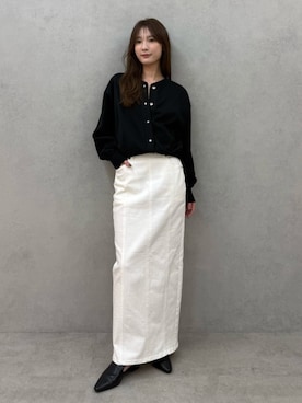 「ELENDEEK（エレンディーク）のアイテム」を使った、MALINAさん（レディース・158cm）の春コーディネート