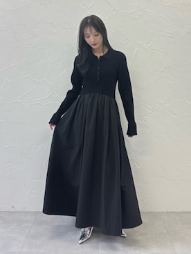 「ELENDEEK（エレンディーク）のアイテム」を使った、MALINAさん（レディース・158cm）の春コーディネート