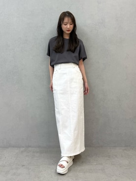 「ELENDEEK（エレンディーク）のアイテム」を使った、MALINAさん（レディース・158cm）の春コーディネート