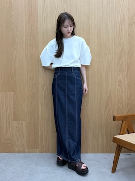 「ELENDEEK（エレンディーク）のアイテム」を使った、MALINAさん（レディース・158cm）の春コーディネート