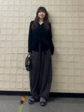 「PAGEBOY（ページボーイ）のアイテム（デニムパンツ）」を使った、アイさん（レディース・154cm）の秋コーディネート