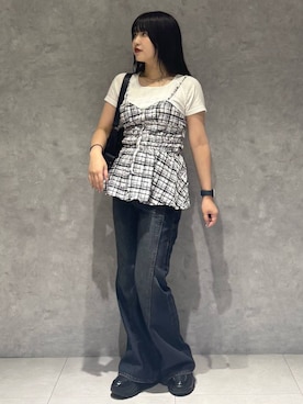 「アイテム（キャミソール）」を使った、アイさん（レディース・154cm・20代）の夏コーディネート