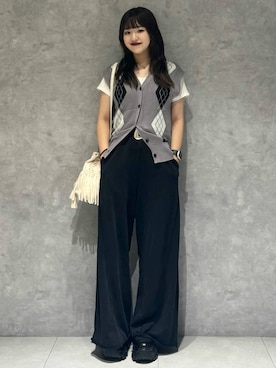 「アイテム（スウェットパンツ）」を使った、アイさん（レディース・154cm・20代）の夏コーディネート