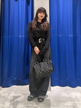 「PAGEBOY（ページボーイ）のアイテム（Tシャツ/カットソー）」を使った、アイさん（レディース・154cm）の秋コーディネート