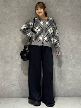 「レースアップシューズ」｜アイさん（レディース・154cm）の秋コーディネート