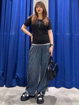 「PAGEBOY（ページボーイ）のアイテム（パンツ）」を使った、アイさん（レディース・154cm）の春コーディネート