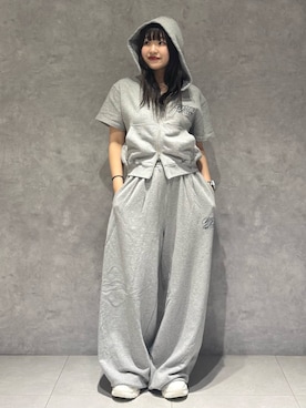 「アイテム（パーカー）」を使った、アイさん（レディース・154cm・20代）の夏コーディネート
