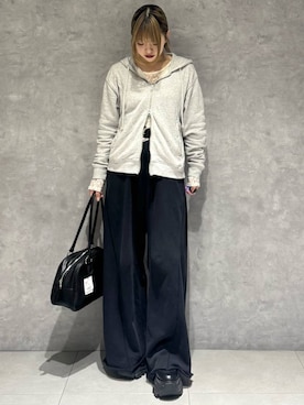 「レースアップシューズ」｜アイさん（レディース・154cm）の秋コーディネート