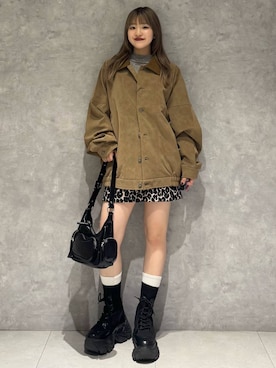 「アイテム（ブルゾン）」を使った、アイさん（レディース・154cm・20代）の秋コーディネート