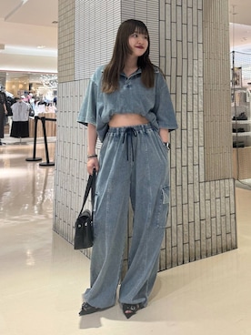 「PBLIM（ページボーイリム）のアイテム」を使った、アイさん（レディース・154cm）の夏コーディネート