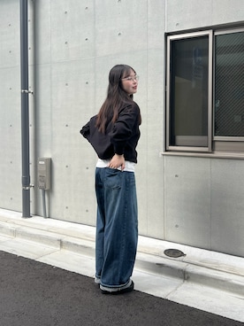 「アイテム（メガネ）」を使った、misatoさん（レディース・155cm）の秋コーディネート