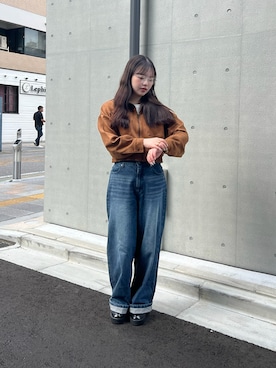 「アイテム（ブルゾン）」を使った、misatoさん（レディース・155cm）の秋コーディネート