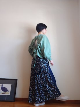 「CLANE（クラネ）のアイテム（パンツ）」を使った、あきやっこさん（レディース・160cm）の冬コーディネート