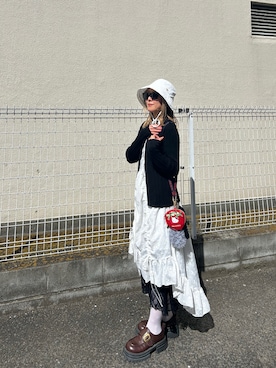 「Maison de FLEUR（メゾンドフルール）のアイテム」を使った、𝘻𝘬𝘮さん（レディース・158cm）の春コーディネート