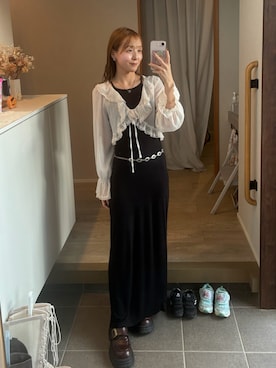 「Apple（-）のアイテム」を使った、𝘻𝘬𝘮さん（レディース・158cm）の秋コーディネート