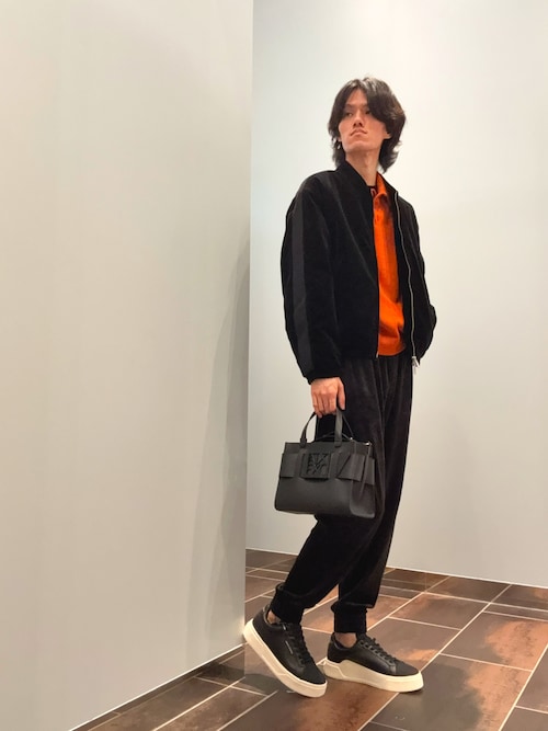 セール】【A|X アルマーニ エクスチェンジ】長袖ニットポロシャツ