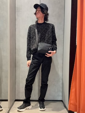「ARMANI EXCHANGE（アルマーニエクスチェンジ）のアイテム」を使った、mochimochi.Hさん（メンズ・183cm）の秋コーディネート