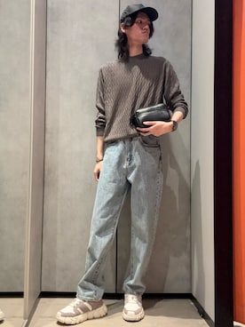 「ARMANI EXCHANGE（アルマーニエクスチェンジ）のアイテム」を使った、mochimochi.Hさん（メンズ・183cm）の秋コーディネート