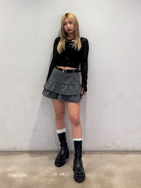 「EMODA（エモダ）のアイテム」を使った、本田祐美絵さん（レディース・154cm）の夏コーディネート