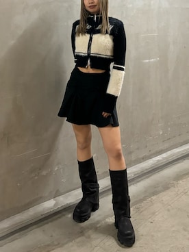 本田祐美絵さん（レディース・154cm）の冬コーディネート