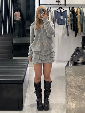 「EMODA（エモダ）のアイテム」を使った、本田祐美絵さん（レディース・154cm）の冬コーディネート