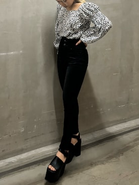 本田祐美絵さん（レディース・154cm）の春コーディネート