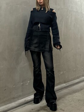 本田祐美絵さん(レディース・154cm)の秋コーディネート