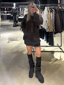 ラインオーバーフリースブルゾン｜エモダ（EMODA）公式通販｜RUNWAY