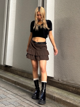 本田祐美絵さん(レディース・154cm)の夏コーディネート