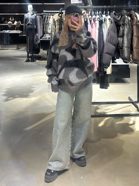 本田祐美絵さん(レディース・154cm)の冬コーディネート