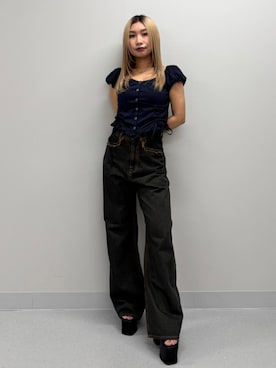 本田祐美絵さん（レディース・154cm）の春コーディネート