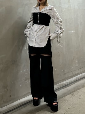 本田祐美絵さん（レディース・154cm）の春コーディネート