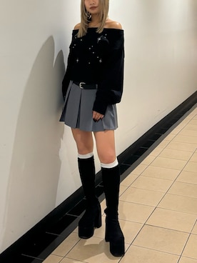 本田祐美絵さん(レディース・154cm)の冬コーディネート