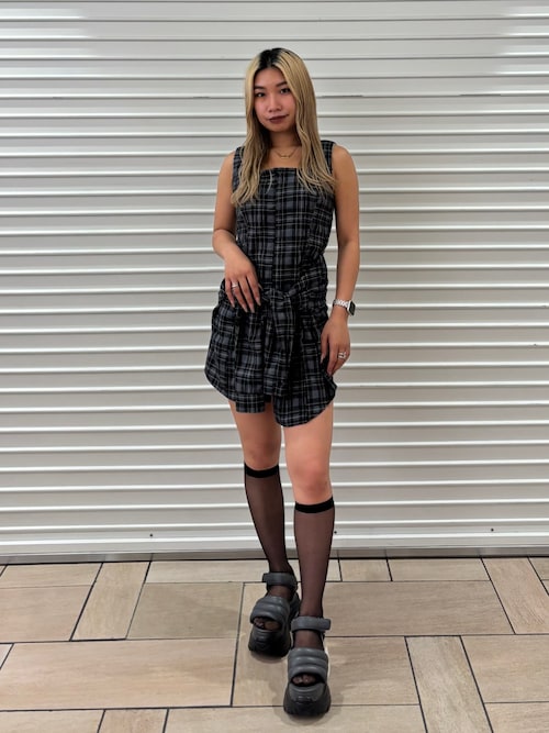 ラップスリーブミニワンピース