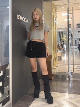 本田祐美絵さん(レディース・154cm)の秋コーディネート