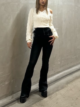 本田祐美絵さん(レディース・154cm)の冬コーディネート