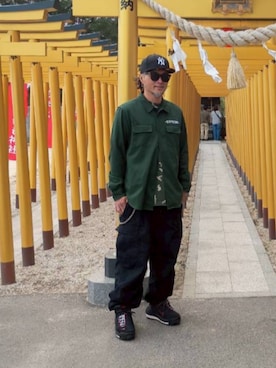 「CHROME HEARTS（クロムハーツ）のアイテム（アクセサリー）」を使った、stay046さん（メンズ・178cm）の春コーディネート