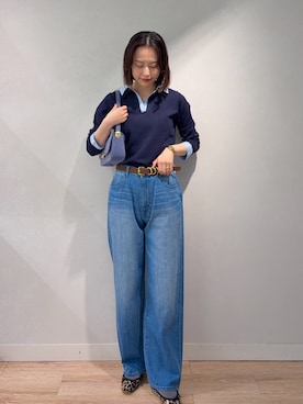 「Rie Miller（リエミラー）のアイテム」を使った、TOYODAさん（レディース・163cm）の春コーディネート