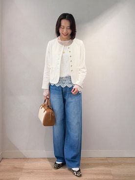 「Rie Miller（リエミラー）のアイテム」を使った、TOYODAさん（レディース・163cm）の春コーディネート