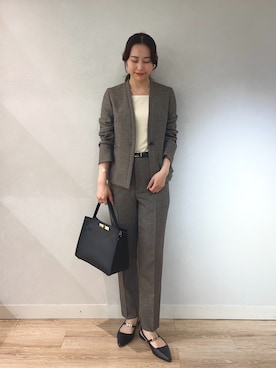 「スーツ」｜TOYODAさん（レディース・163cm）の秋コーディネート