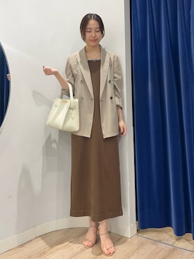「アイテム（ジャケット/アウター）」を使った、TOYODAさん（レディース・163cm）の夏コーディネート