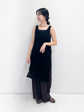 「LAATO（ラート）のアイテム」を使った、miyuさん（レディース・157cm）の夏コーディネート