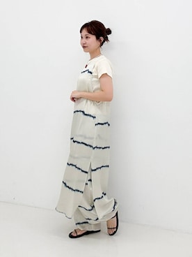 「URBAN RESEARCH（アーバンリサーチ）のアイテム（ワンピース）」を使った、miyuさん（レディース・156cm）の夏コーディネート
