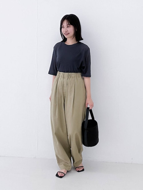 new basic　ドライツイストシアーTシャツ