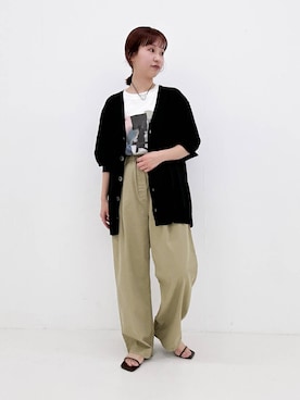 「アイテム（Tシャツ/カットソー、その他）」を使った、miyuさん（レディース・156cm）の夏コーディネート