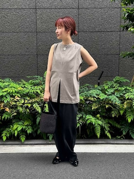 「アーバンリサーチ」｜「アイテム（パンツ）」を使った、miyuさん（レディース・156cm）の春コーディネート